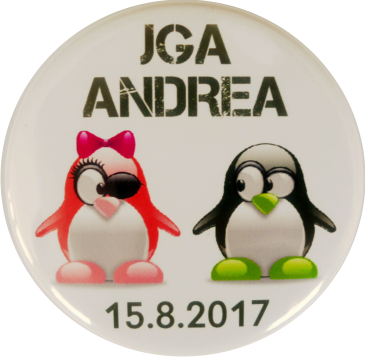 ...JGA Button Pinguin - zum Schließen ins Bild klicken